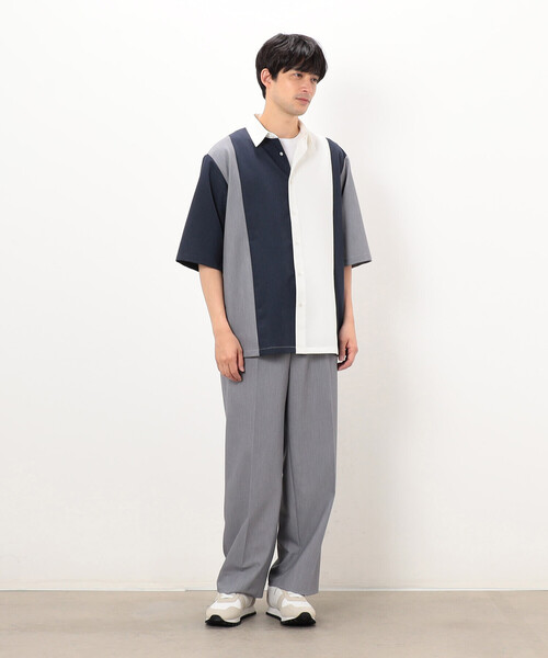 COMME CA ISM（コムサイズム）の「ウールライク リラックスワイドパンツ（スラックス・メンズ・ブラック/グレー/ベージュ・MEDIUM/LARGE）」の6枚目の写真