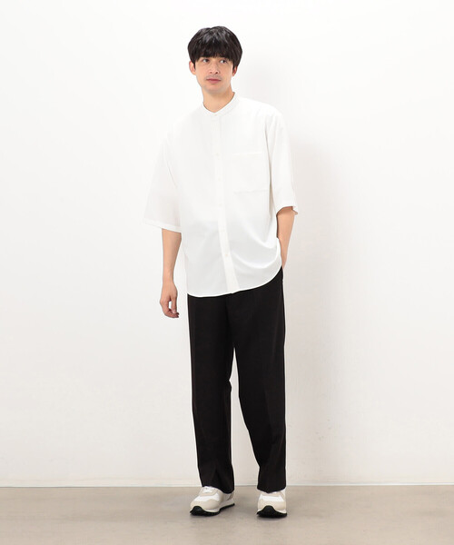 COMME CA ISM（コムサイズム）の「ウールライク リラックスワイドパンツ（スラックス・メンズ・ブラック/グレー/ベージュ・MEDIUM/LARGE）」の8枚目の写真