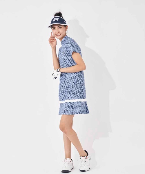FILA GOLF(フィラゴルフ )の「遮熱バーチカルメッシュ レトロデザインワンピース(ワンピース・レディース・ライトグリーン/ラベンダー/ライトピンク・MEDIUM/LARGE/X-LARGE/SMALL)」の17枚目の写真