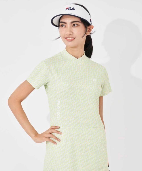 FILA GOLF(フィラゴルフ )の「遮熱バーチカルメッシュ レトロデザインワンピース(ワンピース・レディース・ライトグリーン/ラベンダー/ライトピンク・MEDIUM/LARGE/X-LARGE/SMALL)」の5枚目の写真