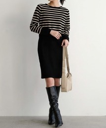 aquagarage（アクアガレージ）の「2丈から選べるIラインニットワンピース（ワンピース）」