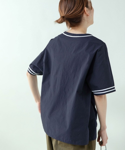 PAR ICI（パーリッシィ）の「オーガニックマグワッシャー スクエアネックマリンブラウス（シャツ/ブラウス・レディース・ネイビー/ホワイト・FREE）」の17枚目の写真