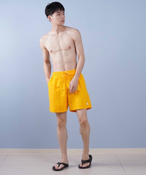 NIKE(ナイキ)の「NIKE/ナイキ ショーツ/水陸両用/水着 ショート丈 AF1パッチリサイクルナイロンショーツ NESSF509(水着・メンズ・ネイビー/ベージュ/ブラック/イエロー/ブルーグリーン・S/M/L/XL)」の8枚目の写真