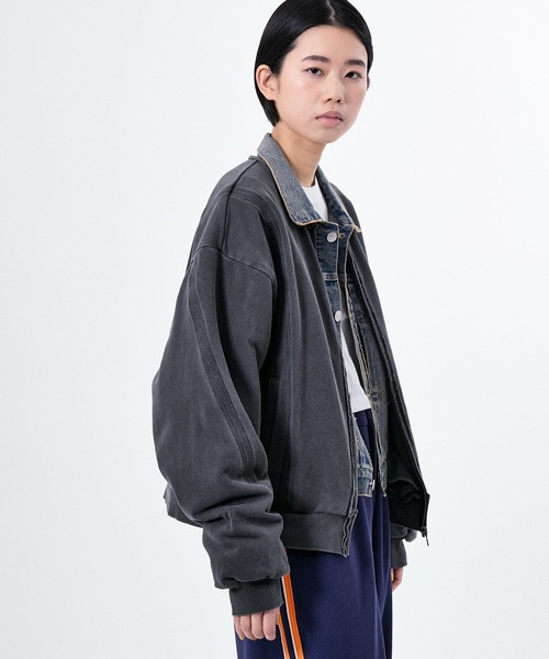 カーディガン STITCH  SWEAT ZIP CARDIGAN レディース M TO R カーディガン STITCH SWEAT ZIP CARDIGAN レディース