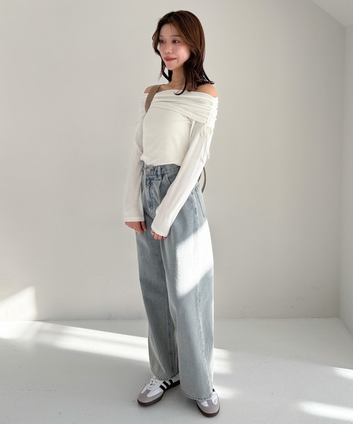 Heather(ヘザー)の「サイドドロストプルオーバー 323433(Tシャツ/カットソー・レディース・ブラック/グレー/オフホワイト・FREE)」の21枚目の写真