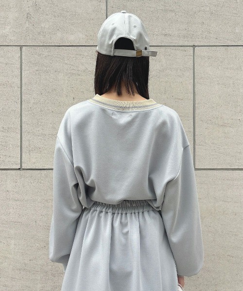 F i.n.t(フィント)の「マーガレットロゴ刺繍スウェット【セットアップ可能】/ fint フィント(スウェット・レディース・オフホワイト/ライトブルー/ライトピンク・FREE)」の20枚目の写真