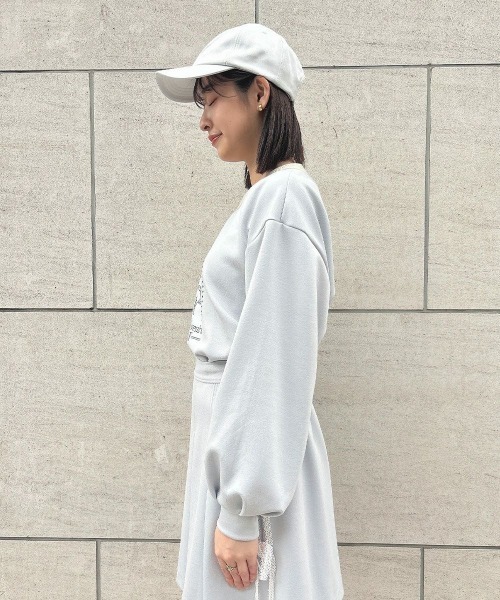 F i.n.t(フィント)の「マーガレットロゴ刺繍スウェット【セットアップ可能】/ fint フィント(スウェット・レディース・オフホワイト/ライトブルー/ライトピンク・FREE)」の21枚目の写真