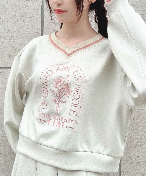 マーガレットロゴ刺繍スウェット【セットアップ可能