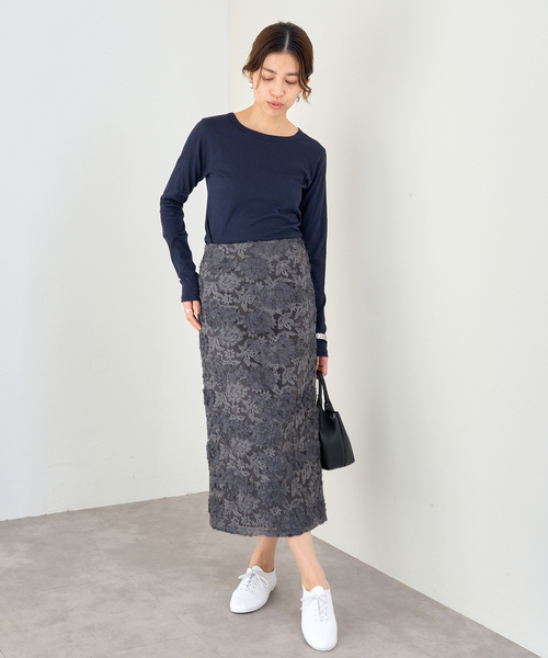 ☆しおた☆ イエナ レーススカート　キャメル+グレー ☆しおた☆ イエナ レーススカート キャメル+グレー IENA