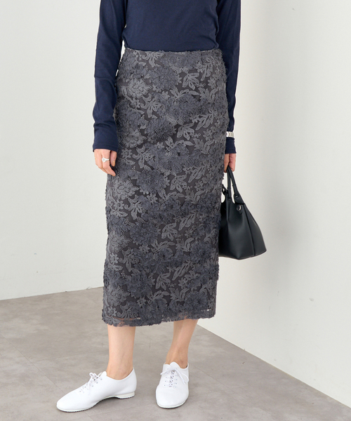 ☆しおた☆ イエナ レーススカート キャメル+グレー ☆しおた☆ イエナ