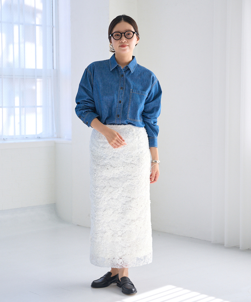 セール】《追加》シアーフラワーレーススカート（スカート）｜IENA