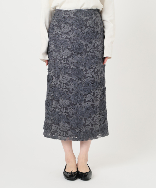 セール】《追加》シアーフラワーレーススカート（スカート