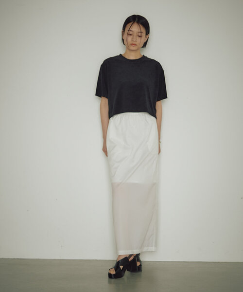 earthy(アーシー)の「パイルTEE(Tシャツ/カットソー・レディース・ブラック/ベージュ/オレンジ・FREE)」の22枚目の写真