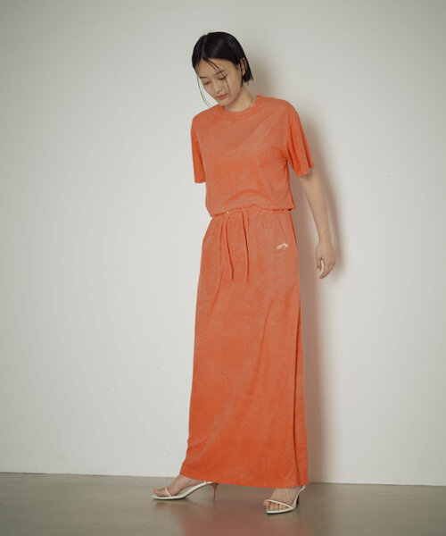 earthy(アーシー)の「パイルTEE(Tシャツ/カットソー・レディース・ブラック/ベージュ/オレンジ・FREE)」の10枚目の写真
