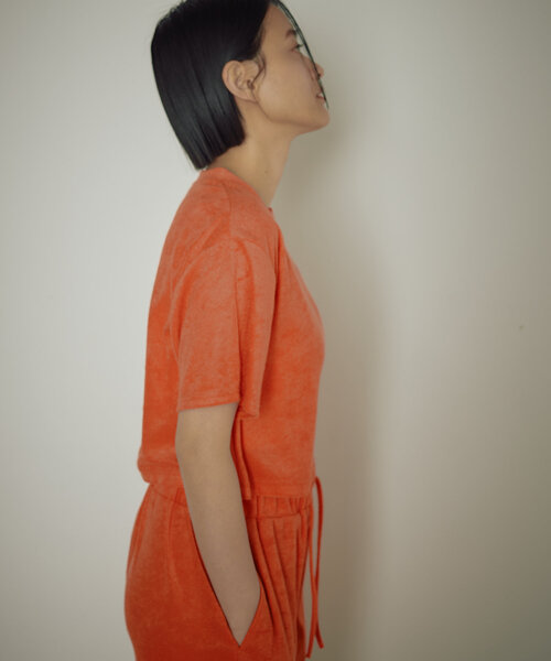 earthy(アーシー)の「パイルTEE(Tシャツ/カットソー・レディース・ブラック/ベージュ/オレンジ・FREE)」の18枚目の写真