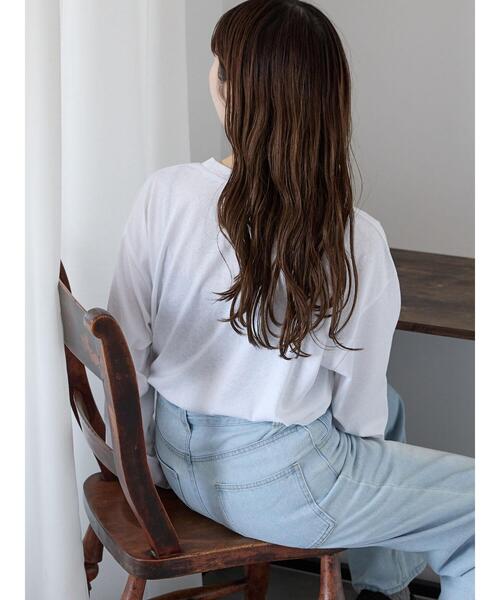 ehka sopo(エヘカソポ)の「テープ刺繍シアーカットソー(Tシャツ/カットソー・レディース・イエロー/オフホワイト/ブラック・F)」の17枚目の写真