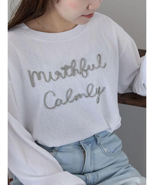 ehka sopo(エヘカソポ)の「テープ刺繍シアーカットソー(Tシャツ/カットソー・レディース・イエロー/オフホワイト/ブラック・F)」の18枚目の写真