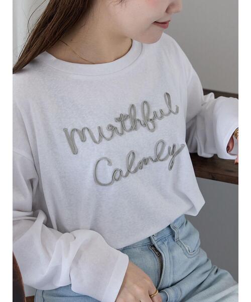 ehka sopo(エヘカソポ)の「テープ刺繍シアーカットソー(Tシャツ/カットソー・レディース・イエロー/オフホワイト/ブラック・F)」の19枚目の写真