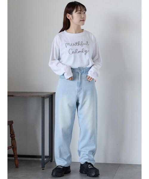 ehka sopo(エヘカソポ)の「テープ刺繍シアーカットソー(Tシャツ/カットソー・レディース・イエロー/オフホワイト/ブラック・F)」の20枚目の写真