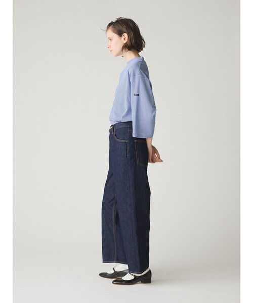 MidiUmi（ミディウミ）の「MidiUmi ハイウエストワイドストレートデニム（その他パンツ・レディース・キナリ/ネイビー/ライトブルー・S/M）」の22枚目の写真
