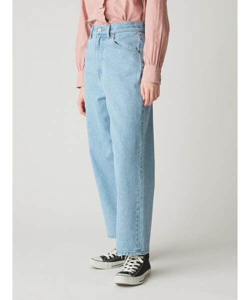 MidiUmi（ミディウミ）の「MidiUmi ハイウエストワイドストレートデニム（その他パンツ・レディース・キナリ/ネイビー/ライトブルー・S/M）」の18枚目の写真