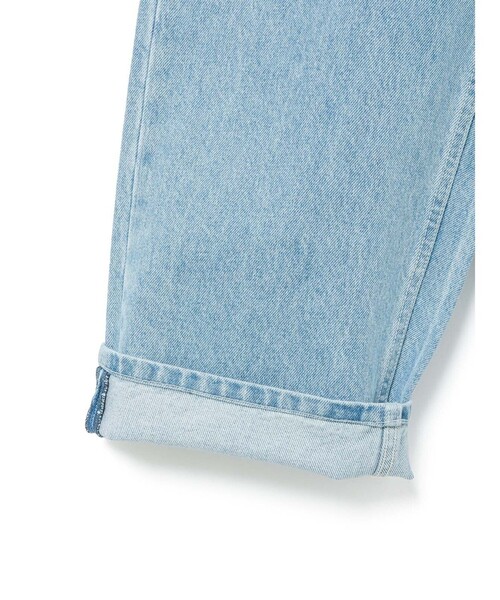 MidiUmi（ミディウミ）の「MidiUmi ハイウエストワイドストレートデニム（その他パンツ・レディース・キナリ/ネイビー/ライトブルー・S/M）」の7枚目の写真