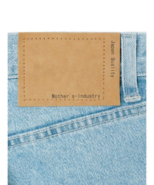MidiUmi（ミディウミ）の「MidiUmi ハイウエストワイドストレートデニム（その他パンツ・レディース・キナリ/ネイビー/ライトブルー・S/M）」の4枚目の写真