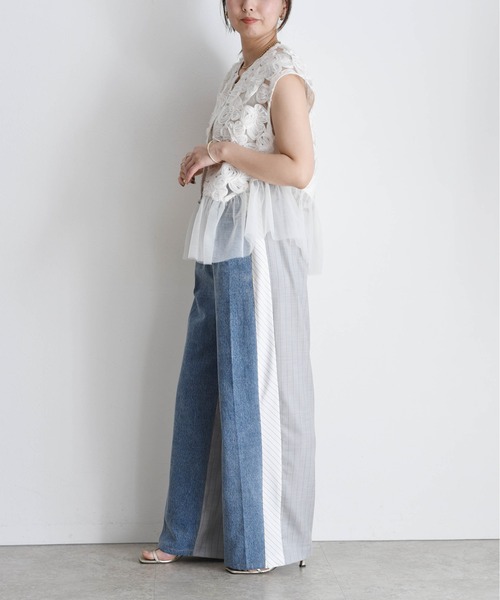 Emily商品 フラワーエンブロ ヘムチュールジレ Eimee Law│Eimee Law