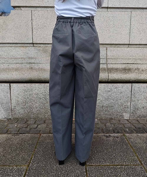 esutoreja（エストレジャ）の「TCツイルパンツ（スラックス・レディース・ブラック/ベージュ/グレー・FREE）」の9枚目の写真