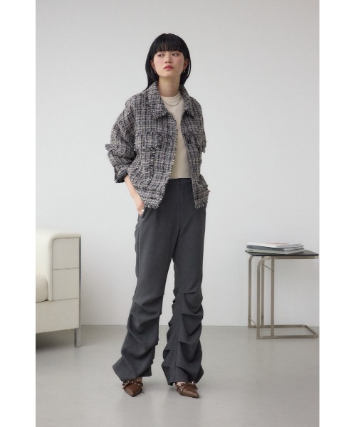 AZUL by moussy（アズールバイマウジー）の「ツイードフリンジジャケット（テーラードジャケット・レディース・ホワイト系その他/ブラック系その他・FREE）」の18枚目の写真