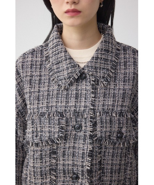 AZUL by moussy（アズールバイマウジー）の「ツイードフリンジジャケット（テーラードジャケット・レディース・ホワイト系その他/ブラック系その他・FREE）」の22枚目の写真