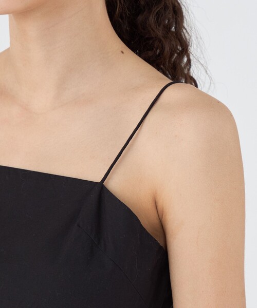 別注】ne Quittez pas BLACK POPLIN ORGANZE キャミソール
