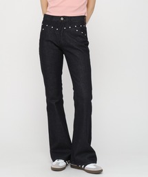 【MIDNIGHT MOVE】25ss lace bt pants デニム Midnight Move｜ミッドナイトムーブのデニムパンツ通販 - ZOZOTOWN