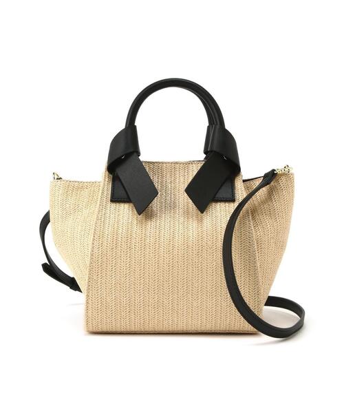 NATURAL BEAUTY BASIC(ナチュラルビューティーベーシック)の「◇PPリボンハンドルトートバッグ(トートバッグ・レディース・オフホワイト/ブラウン/ベージュ・フリ-)」の18枚目の写真