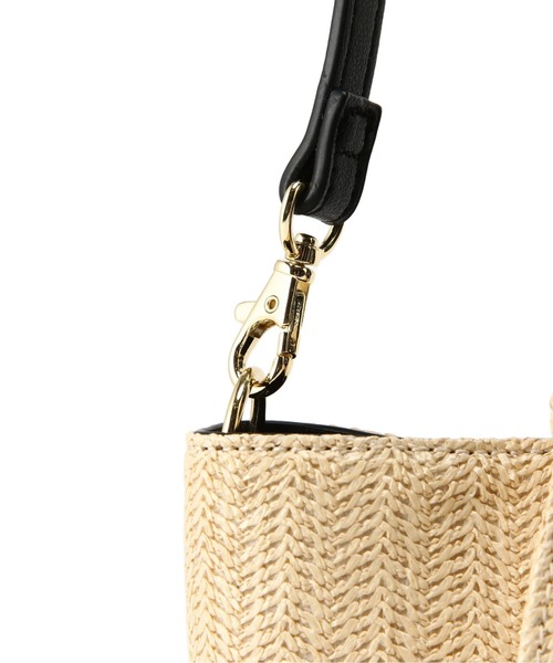 NATURAL BEAUTY BASIC(ナチュラルビューティーベーシック)の「◇PPリボンハンドルトートバッグ(トートバッグ・レディース・オフホワイト/ブラウン/ベージュ・フリ-)」の11枚目の写真