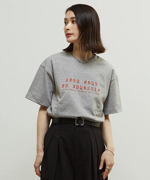 tシャツ Soffitto×Braille Neueコラボレーション点字Tシャツ レディース Soffitto×Braille Neueコラボレーション点字Tシャツ（Tシャツ