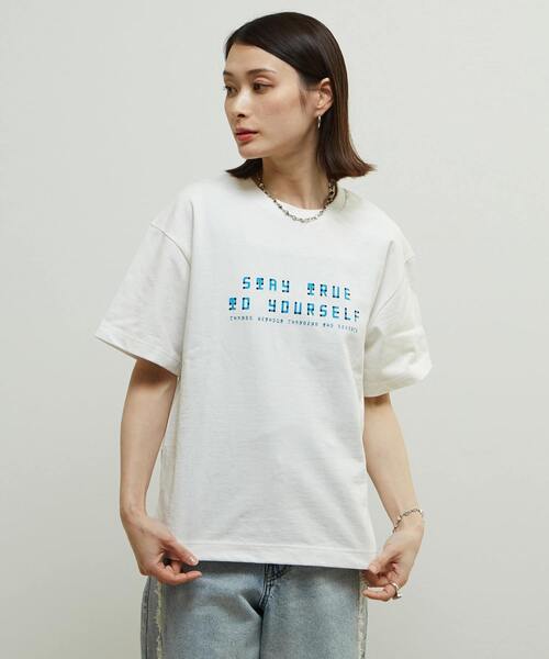 tシャツ Soffitto×Braille Neueコラボレーション点字Tシャツ レディース soffitto tシャツ Soffitto×Braille Neueコラボレーション点字T