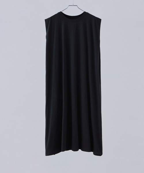 etoll.（エトル）の「ショルダータックスリーブレスコットンワンピ（ワンピース・レディース・ブラック/ブルー・M）」の18枚目の写真
