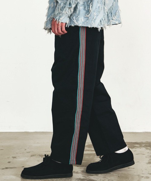 Revo.(レボ)の「Revo. サイドライン チノ ワークパンツ(チノパンツ・メンズ・ブラック/チャコール/ベージュ・1/2)」の2枚目の写真