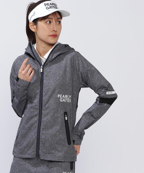 新品★40,700円 パーリーゲイツ 日焼け対策フルジップフーディブルゾン 黒系 新品☆40,700円 パーリーゲイツ 日焼け対策フルジップフーディ
