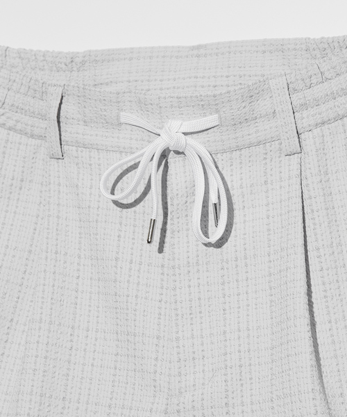 5351 POUR LES HOMMES(ゴーサンゴーイチプールオム)の「クールツイード サイドジップ ショートパンツ / ハーフパンツ(その他パンツ・メンズ・ライトグレー/ブラック・44/46/48/50)」の5枚目の写真