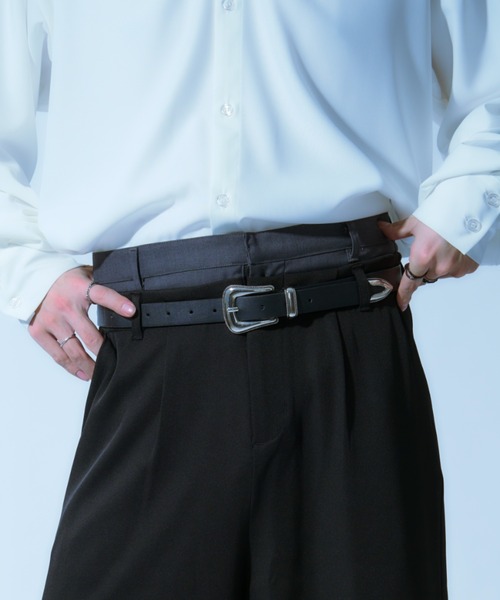 Ellno Loset(エルノロゼット)の「ダブルウエストワイドパンツ(その他パンツ・メンズ・チャコールグレー/ブラック・SMALL/MEDIUM/LARGE/X-SMALL)」の13枚目の写真