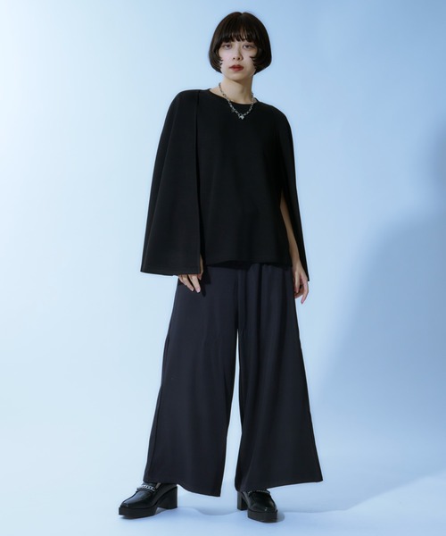 Ellno Loset(エルノロゼット)の「ダブルウエストワイドパンツ(その他パンツ・メンズ・チャコールグレー/ブラック・SMALL/MEDIUM/LARGE/X-SMALL)」の19枚目の写真