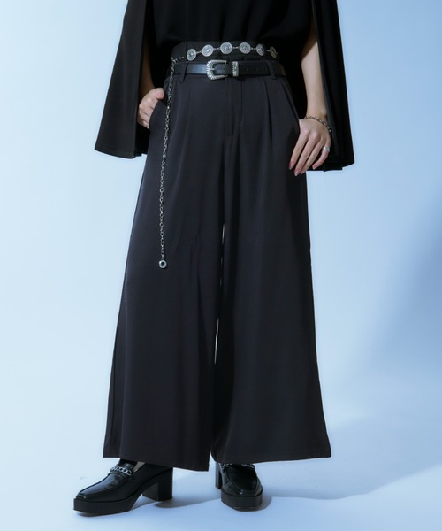 Ellno Loset(エルノロゼット)の「ダブルウエストワイドパンツ(その他パンツ・メンズ・チャコールグレー/ブラック・SMALL/MEDIUM/LARGE/X-SMALL)」の17枚目の写真