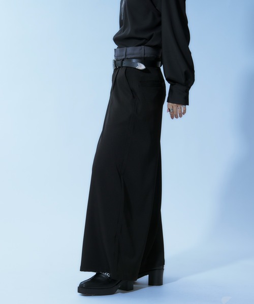 Ellno Loset(エルノロゼット)の「ダブルウエストワイドパンツ(その他パンツ・メンズ・チャコールグレー/ブラック・SMALL/MEDIUM/LARGE/X-SMALL)」の21枚目の写真