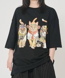 アニマルキャンプ柄Tシャツ(M1)