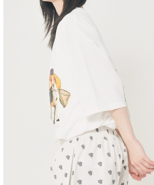 CORISCO(コリスコ)の「アニマルキャンプ柄Tシャツ(M1)(Tシャツ/カットソー・メンズ・ホワイト系1/ホワイト系2/グレー系2/ブラック系2/オートミール/キナリ/グレー系1/ブラック系1・MEDIUM/LARGE/X-LARGE)」の14枚目の写真