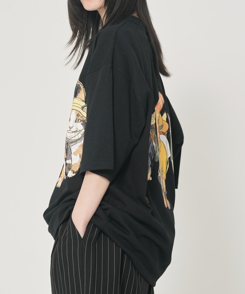 CORISCO(コリスコ)の「アニマルキャンプ柄Tシャツ(M1)(Tシャツ/カットソー・メンズ・ホワイト系1/ホワイト系2/グレー系2/ブラック系2/オートミール/キナリ/グレー系1/ブラック系1・MEDIUM/LARGE/X-LARGE)」の17枚目の写真