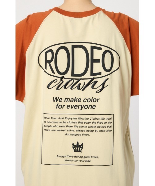 RODEO CROWNS WIDE BOWL(ロデオクラウンズワイドボウル)の「ロゴラグランスリーブワンピース(ワンピース・レディース・カーキ/ブラック/ブラウン/オフホワイト・FREE)」の6枚目の写真