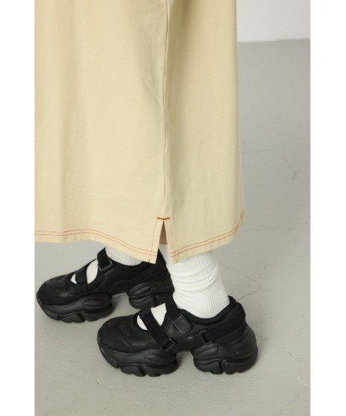 RODEO CROWNS WIDE BOWL(ロデオクラウンズワイドボウル)の「ロゴラグランスリーブワンピース(ワンピース・レディース・カーキ/ブラック/ブラウン/オフホワイト・FREE)」の5枚目の写真